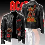 AC/DC Motorcycle Leather Jacket - TMTHU2386