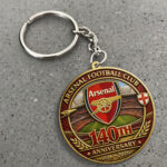 Arsenal FC 140th Anniversary Custom Shape 2-sided Keychain – MAITM14150