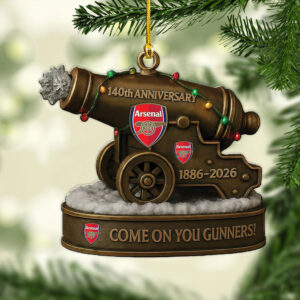 Arsenal FC 140th Anniversary Custom Shape 2-sided Acrylic Ornament – MAITM13971