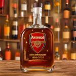 Arsenal FC 140 Years 25oz Empty Whiskey Bottle – MAITM14004