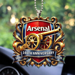 Arsenal FC 140th Anniversary Custom shape 2-sided Acrylic Car Ornament - MAITM14081
