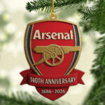 Arsenal FC 140th Anniversary Custom Shape 2-sided Acrylic Ornament – MAITM14047