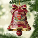 Arsenal FC 140th Anniversary Custom Shape 2-sided Acrylic Ornament – MAITM14129