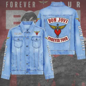 Bon Jovi 2D Denim Jacket - TANTN19367