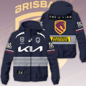 Brisbane Broncos 2026 3D Windbreaker Jacket - HOATT14937