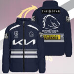 Brisbane Broncos 3D Stand Collar Puffer Jacket – TANTN19088