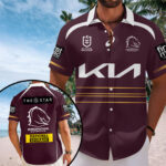 Brisbane Broncos Short Sleeve Button-Down Shirt – TANTN19037