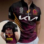 Brisbane Broncos 2025 NRL Premiers Zip Polo Shirt – HOATT15101
