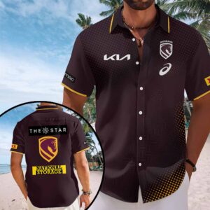 Brisbane Broncos 2026 Short Sleeve Button-Down Shirt – HOATT14843