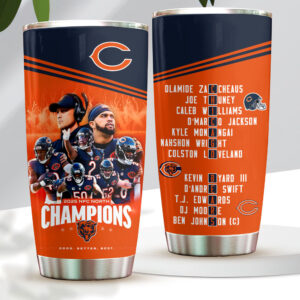 Chicago Bears 2025 NFC North Champions Tumbler Cup - HOATT15408