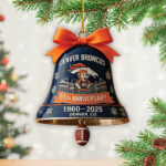 Denver Broncos 65th Anniversary Custom Shape 2-sided Acrylic Ornament – TANTN19417