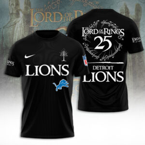 Detroit Lions x The Lord of The Rings 25 Years 3D Apparel - TANTN19563