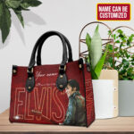 Personalized Elvis Presley Leather HandBag – TMTHU2648