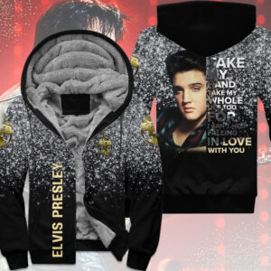 Elvis Presley 3D Fleece Zip Hoodie - TMTHU2795