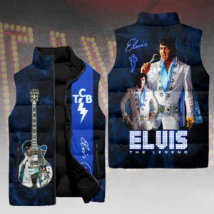 Elvis Presley 3D Sleeveless Down Jacket - HOATT15178