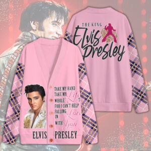 Elvis Presley Knitted V-neck Cardigan - TMTHU2777