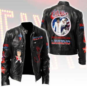 Elvis Presley Motorcycle Leather Jacket - HOATT14889