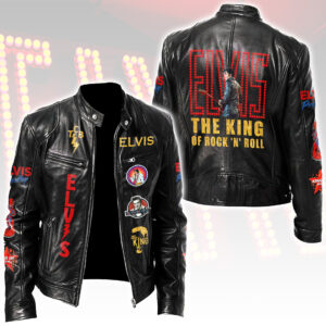 Elvis Presley Motorcycle Leather Jacket - HOATT15331