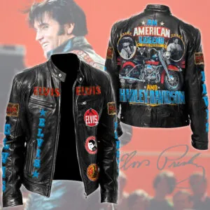 Elvis Presley Motorcycle Leather Jacket - TMTHU2928