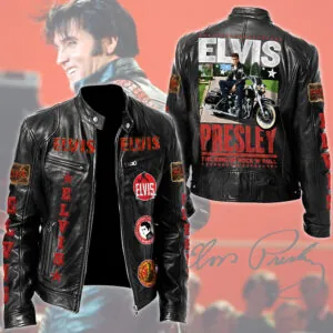 Elvis Presley Motorcycle Leather Jacket - TMTHU2929