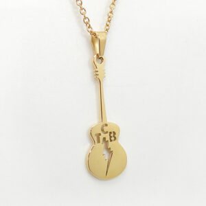 Elvis Presley Stainless Steel Guitar Pendant Necklace - MAITMDROP015