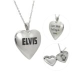 Elvis Presley Stainless Steel Heart-Shaped Openable Pendant Necklace – MAITMDROP033