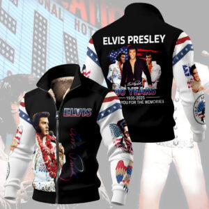 Elvis Presley Thick Knit Fleece Jacket - MAITM14056
