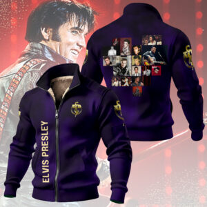 Elvis Presley Thick Knit Fleece Jacket - TMTHU3141