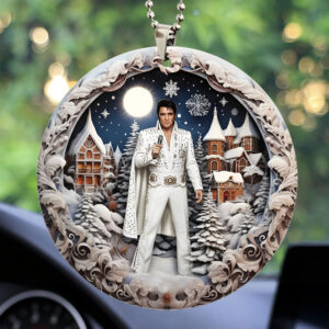 Elvis Presley Custom shape 2-sided Acrylic Car Ornament - TMTHU2746