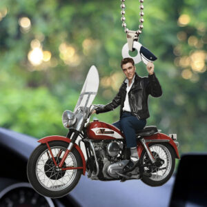Elvis Presley Custom shape 2-sided Acrylic Car Ornament - TMTHU2999