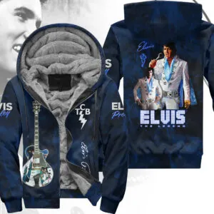 Elvis Presley 3D Fleece Zip Hoodie - HOATT15084