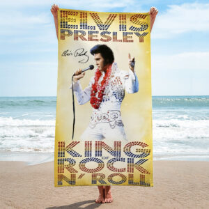 Elvis Presley Rectangle Beach Towel - TMTHU2869