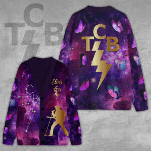 Elvis Presley Knitted V-neck Cardigan - TMTHU2779