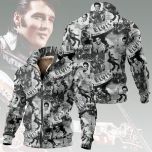 Elvis Presley Thick Knit Fleece Jacket - HOATT15428