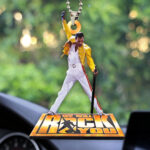 Freddie Mercury Custom shape 2-sided Acrylic Car Ornament – HOATT15255
