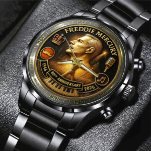 Freddie Mercury 80th Anniversary Black Stainless Steel Watch - MAITM14147