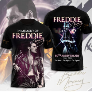 Freddie Mercury 80th Anniversary 3D Apparel - MAITM14141