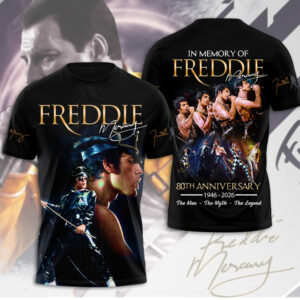 Freddie Mercury 80th Anniversary 3D Apparel - MAITM14156