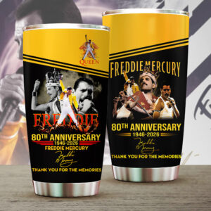 Freddie Mercury 80th Anniversary Tumbler Cup - MAITM14143