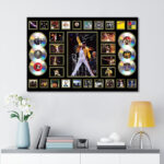 Freddie Mercury Rectangle Canvas With Inner Frame – MAITM9077