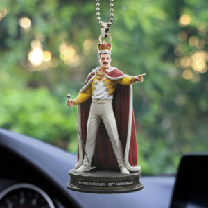 Freddie Mercury Custom shape 2-sided Acrylic Car Ornament - TMTHU2945