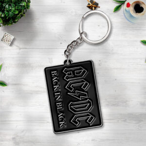 AC/DC Custom Shape 2-sided Keychain - GNENEW774