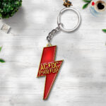 AC/DC Custom Shape 2-sided Keychain - GNENEW775