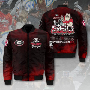 Georgia Bulldogs Football 2025 SEC Champions 3D Bomber Jacket - HOATT15143