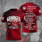 Georgia Bulldogs Football 2025 SEC Football Champions 3D Apparel – TANTN19283