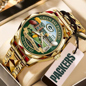Green Bay Packers 105th Anniversary Alloy Luxury Quartz Watch - MAITM14256