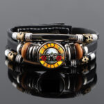 Guns N’ Roses Braided Multilayer Punk Leather Bracelet – MAITMDROP113