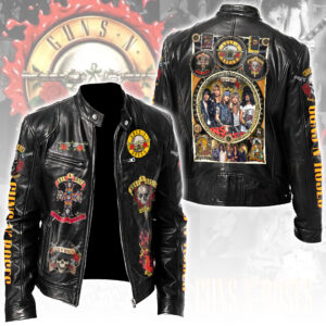 Guns N’ Roses Motorcycle Leather Jacket - HOATT15388