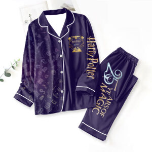 Harry Potter 25th Anniversary 2026 Satin Pajama Set with Piping - TANTN19703