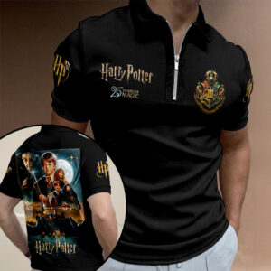 Harry Potter 25th Anniversary 2026 Zip Polo Shirt - TANTN19668